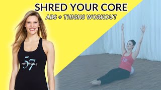 15 minute SHREDDED CORE workout 🔥 [upl. by Tichonn]