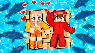 Atrapado en el MAR con Mi ENAMORADA en Minecraft [upl. by Annayk644]