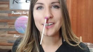 Nose Wax Demo On Myself [upl. by Darice541]