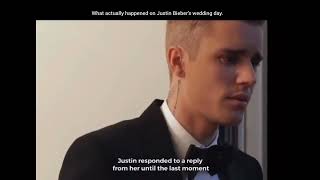 What actually happened on Justin Biebers wedding day  truth behind [upl. by Ahsitam]