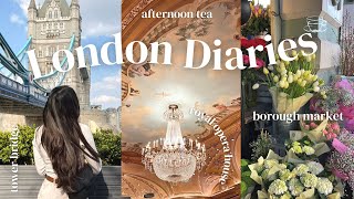 3 DAYS IN LONDON  Aesthetic Vlog 2022  Afternoon Tea Borough Market The Shard Tate Modern [upl. by Chivers]