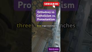 Orthodoxy vs Catholicism vs Protestantism Explained in 60 Seconds ⛪️✨inspiration christianity [upl. by Jakie]