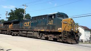 CSX train in Lawrenceburg Indiana [upl. by Etnud333]