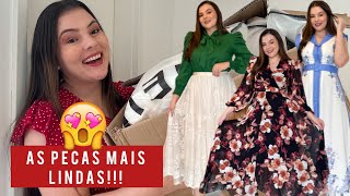 MAIOR RECEBIDO DA SHEIN DE 2023  15 PEÇAS  ROUPAS DE MODA EVANGÉLICAMODESTA  SAIAS VESTIDOS [upl. by Tal612]