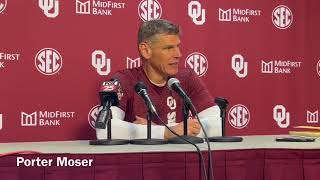 Porter Moser gives Sam Godwin injury update talks Jalon Moores growth before OU season opener [upl. by Hedda]