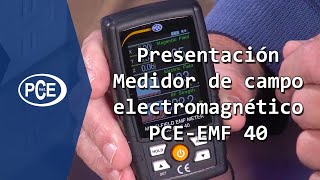 Presentación del medidor de campo electromagnético PCEEMF 40  pceinstruments [upl. by Eveneg]