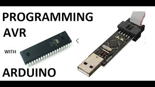 Program any AVR Microcontroller using Arduino USBASP [upl. by Leunamne]