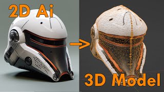 Convert Ai generated 2D images to 3D models for use in Blender and Gravity Sketch [upl. by Nate]