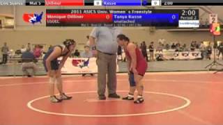 University Women 67kg  Tanya Kusse vs Monique Dilliner [upl. by Accisej]