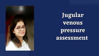 Jugular venous pressure measurement [upl. by Marr]