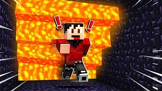 RUN FROM THE LAVA with RageElixir  Minecraft Lava Run Parkour [upl. by Dessma]