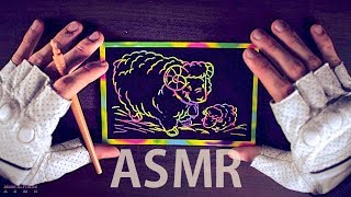 ASMR Scratching a Doodle Card ✒️NO TALKING [upl. by Bowler]