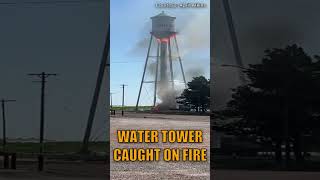 SHOCKING Southwest Nebraskas Venango water tower catches fire breakingnews news shorts ntvnews [upl. by Aleksandr14]