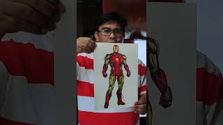 IRONMAN FULL BODY DRAWING shorts [upl. by Gnek]