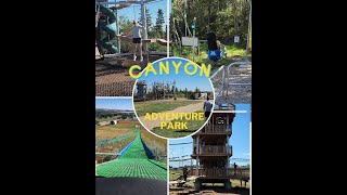 Canyon Adventure Park Including Tube Slide Net Park Aerial Park Zipline and the Coaster [upl. by Anerev96]