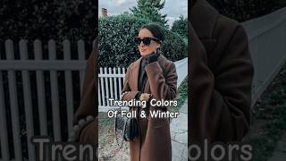 Fall amp Winters Most Wanted Colors You Need To Know [upl. by Elisa]