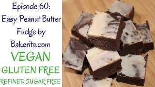 Peanut Butter Fudge Vegan Gluten Free Refined Sugar Free [upl. by Yonita292]