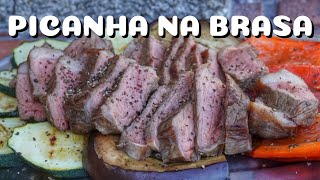 PICANHA NA BRASA  portugiesische STEAKS auf HOLZKOHLE gegrillt amp GRILLGEMÜSE  BBQVideo  0815BBQ [upl. by Sivie]