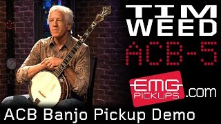 Tim Weed shows off the new EMG ACB banjo pickup for EMGtv [upl. by Enicnarf]