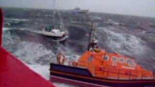 RNLI Peterhead Tamar Lifeboat rough sea poor day RNLI Film of the year [upl. by Hardunn]