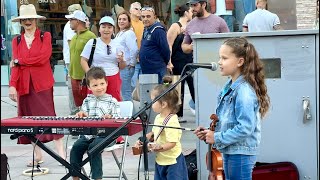 INCREDIBLY CUTE 8 Year Old violinist amp 5 yo pianist AMAZED everyone [upl. by Arrim439]