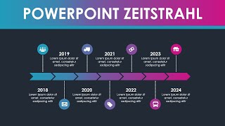 PowerPoint Zeitstrahl Design erstellen [upl. by Gauthier]