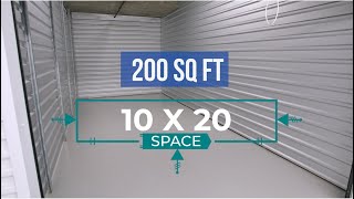 10x20 Storage Unit Size Information [upl. by Odlauso]