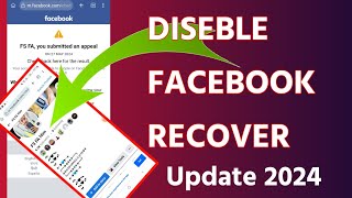 How To Recover Facebook Diseble account 2024 Live Recover Facebook Diseble Account [upl. by Jehial451]