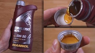 Mannol StahlSynt Ultra 5W50 original engine oil show [upl. by Altaf]