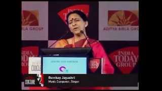 Bombay Jayashri mesmerises India Today Conclave 2013 audience with Life of Pi song [upl. by Pantin]