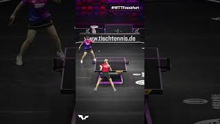 How satisfying is this rally at 05X speed ✨ WTTFrankfurt TableTennis [upl. by Annail865]