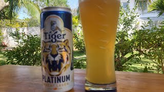 Tiger Platinum Wheat Lager 45 ABV 330ml 52p [upl. by Sivaj]