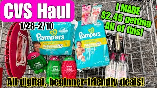 CVS Haul Scored 104 of products and MADE 245 All beginner friendly deals 128210 [upl. by Adianes]