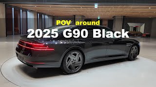 2025 Genesis G90 Black long wheel base POV Exterior and Interior [upl. by Orelu]