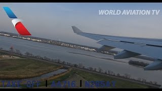 American Airlines A330 TakeOff Philadelphia FULL HD [upl. by Gnagflow489]