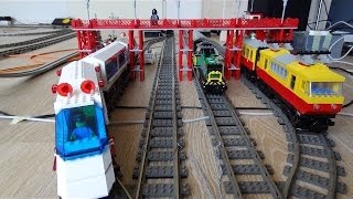 Random controlled Lego city trains full lap with onboard cam [upl. by Cristiano]