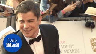 Josh Hartnett is all smiles as he arrives at the TV BAFTAs  Daily Mail [upl. by Yrailih796]