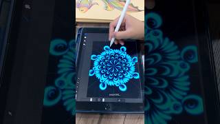 Satisfying Mandala Art 🩵🩷🧡💚💜 relaxing mandalaart satisfying trending [upl. by Swenson]