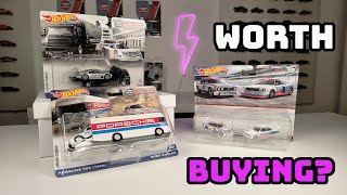 UnboxingReview Brumos Porsche 959 amp 1997 Mercedes CLKGTR Hot Wheels Team Transport  BMW 2Pack [upl. by Anitnas]