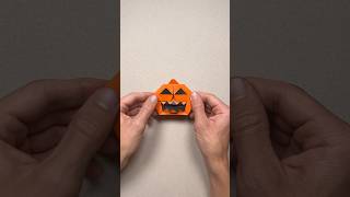 Halloween Origami 🎃 How to Make a Jacko’Lantern Jun Maekawa halloween origami jackolantern [upl. by Karlyn]