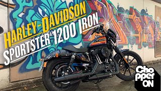 🏍 Harley Davidson Sportster 1200 Iron  Prueba ChopperOn [upl. by Ribaudo]