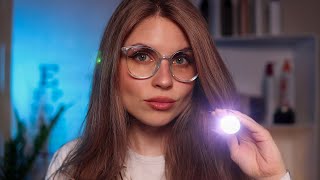 ASMR Comprehensive Eye Exam Vision Tests Color Blindness Check Light Tests [upl. by Nomsed395]