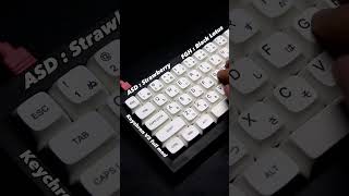 KTT Strawberry  Thocky switches ktt strawberry keychron asmr typing thocky keyboard shorts [upl. by Nnylsia709]