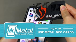 How to Use Metal NFC Business Cards [upl. by Aelram]