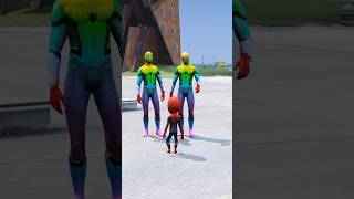 SPIDER MAN DUPLICATE CAME TO HIS HOUSE  gta5 shorts shortsfeed ironman [upl. by Jacoba]