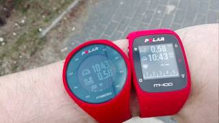 Polar M200 vs M400  actual pace test [upl. by Hatcher]