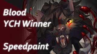 Blood YCH Winner  Speedpaint [upl. by Pearse]