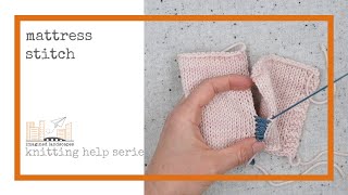 Mattress Stitch Tutorial [upl. by Eeroc]