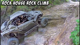 Technical UTVSXS Rock Climb  Hatfield McCoy Rock House Trail 97  RZR  Maverick X3  Wildcat [upl. by Sinne]