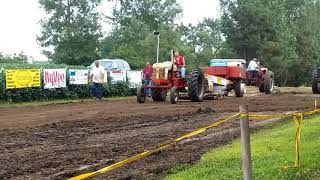 Case 400 gas tractor pulling late model 6500 July 2018 [upl. by Mehelhteb]